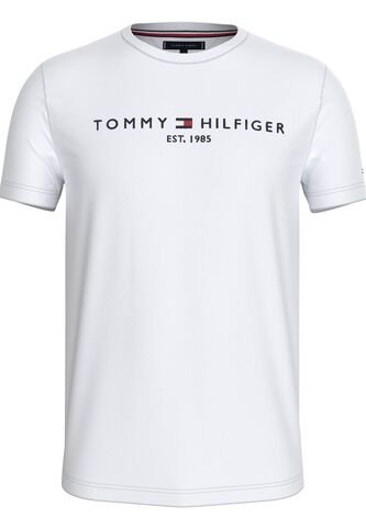 Camiseta Blanca Con Logo Bordado En El Pecho Tommy Hilfiger Tommy Hilfiger