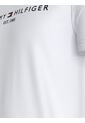 Camiseta Blanca Con Logo Bordado En El Pecho Tommy Hilfiger de Tommy Hilfiger