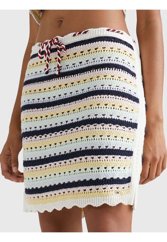 Falda De Croché Con Diseño De Rayas Mujer  Tommy Jeans Tommy Hilfiger