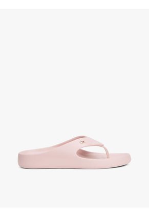 Sandalias Rosa Anatómicas Con Logo Esmaltado Tommy Hilfiger