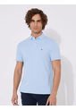 Polo Celeste 1985 De Corte Regular Tommy Hilfiger de Tommy Hilfiger
