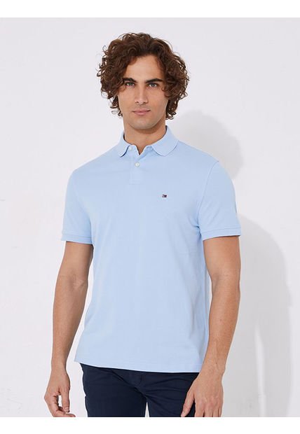 Polo Celeste 1985 De Corte Regular Tommy Hilfiger