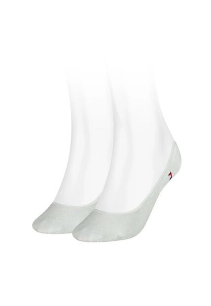 Pack Blanco De 2 Medias Invisibles Tommy Hilfiger
