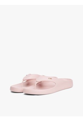 Sandalias Rosa Anatómicas Con Logo Esmaltado Tommy Hilfiger
