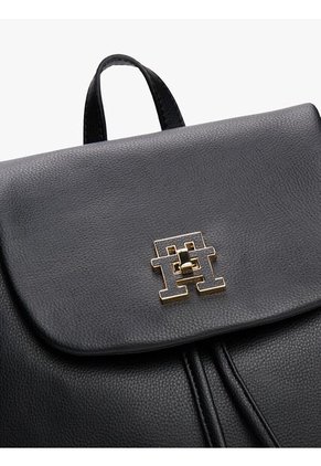 Morral Negro Modern Con Broche De Giro TH Tommy Hilfiger