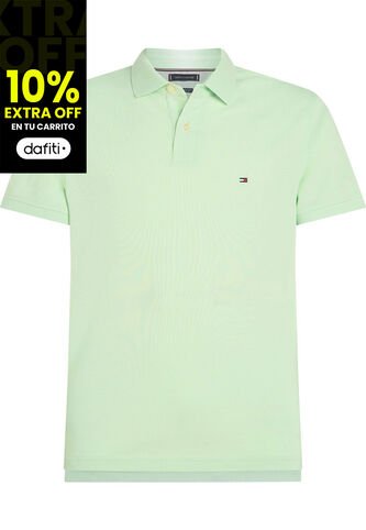 Polo Verde De Corte Slim 1985 Tommy Hilfiger Tommy Hilfiger