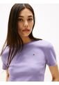 Camiseta Morado Slim De Cuello Redondo Tommy Hilfiger de Tommy Hilfiger