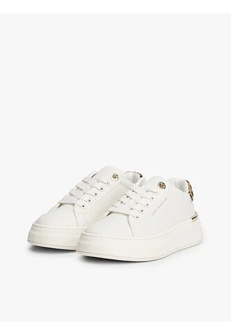 Tenis Blanco De Corte Bajo Con Cordones Tommy Hilfiger Tommy Hilfiger