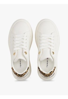 Tenis Blanco De Corte Bajo Con Cordones Tommy Hilfiger