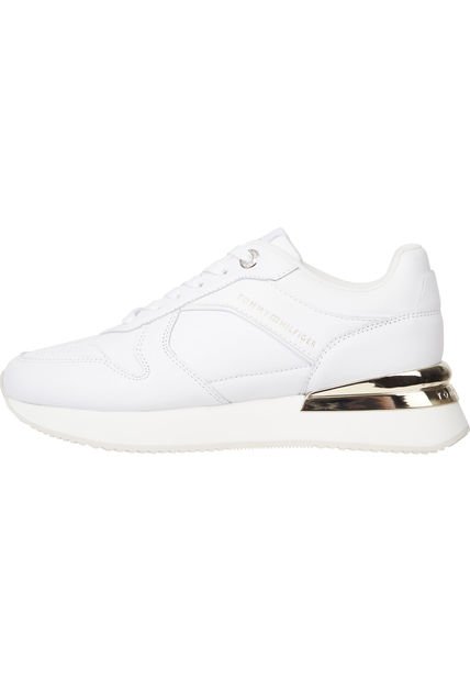 Tenis Elevated Con Detalles Distintivos Mujer Blanco Tommy Hilfiger