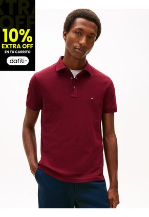 Polo Rojo De Corte Slim 1985 Tommy Hilfiger