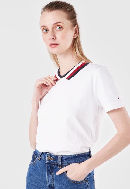 Camiseta Blanco-Azul-Rojo Tommy Hilfiger