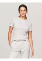 Camiseta Gris De Cuello Redondo Con Logo Tommy Hilfiger de Tommy Hilfiger