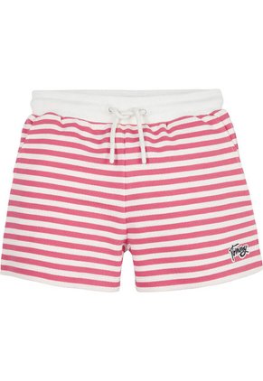 Pantalón Corto De Deporte Con Rayas Marineras Niña Rosa Tommy Hilfiger