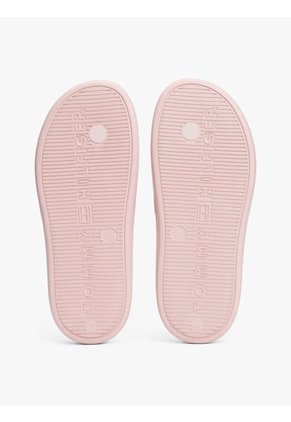 Sandalias Rosa Anatómicas Con Logo Esmaltado Tommy Hilfiger