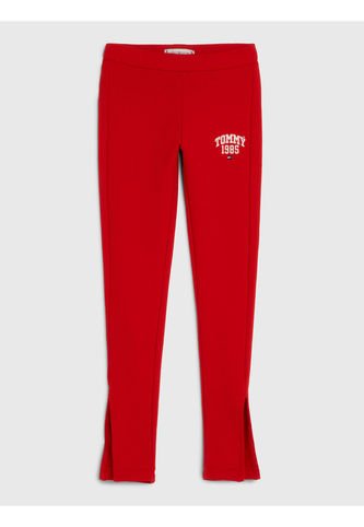 Leggings Largos De Estilo Universitario Niña Rojo Tommy Hilfiger Tommy Hilfiger