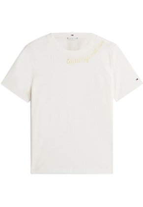 Camiseta Blanca Con Logo Gráfico De Corte Regular Tommy Hilfiger