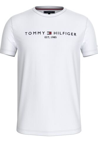 Camiseta Blanca Con Logo Bordado En El Pecho Tommy Hilfiger Tommy Hilfiger