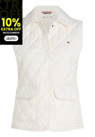 Chaleco Blanco Acolchado Sin Mangas Tommy Hilfiger Tommy Hilfiger