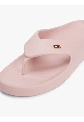 Sandalias Rosa Anatómicas Con Logo Esmaltado Tommy Hilfiger