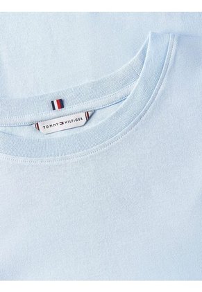 Camiseta Celeste Con Logo Gráfico De Corte Regular Tommy Hilfiger