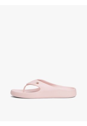 Sandalias Rosa Anatómicas Con Logo Esmaltado Tommy Hilfiger