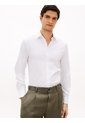 Camisa Blanca De Sarga TH Flex New York Label Con Corte Slim Tommy Hilfiger de Tommy Hilfiger