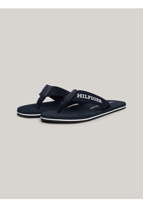 Sandalias Azul De Tiras Trenzadas Con Logo Tommy Hilfiger