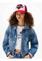 Gorra Roja Trucker  Tommy Girl De Malla Con Logo Tommy Hilfiger de Tommy Hilfiger