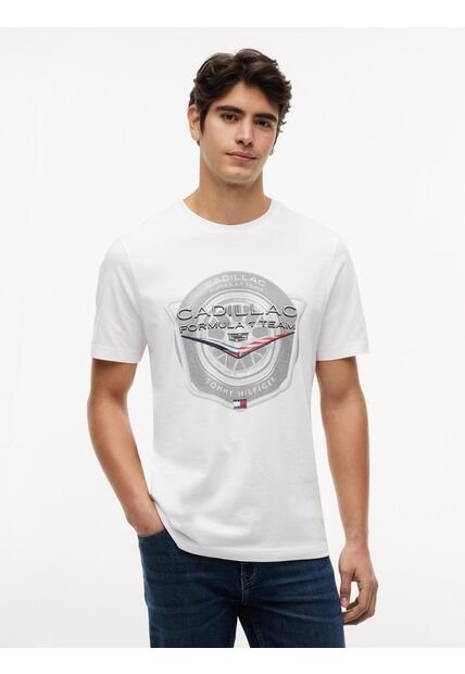 Camiseta Blanca TH X Cadillac Formula 1® Team Tommy Hilfiger