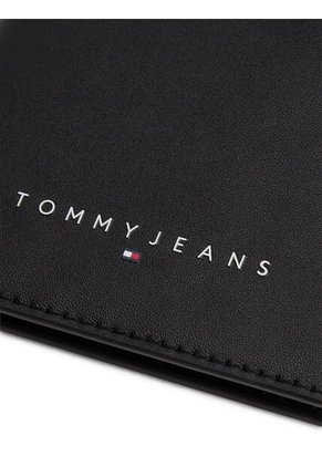 Billetera Negra Plegable Con Bolsillo Monedero Tommy Hilfiger