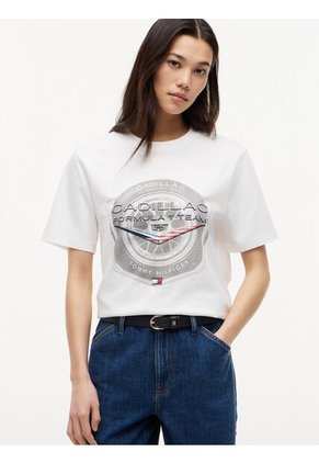 Camiseta Blanca TH X Cadillac Formula 1® Team Tommy Hilfiger