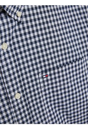 CAMISA ADAPTIVE ELÁSTICA DE CUADROS Azul Tommy Hilfiger