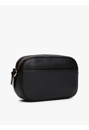 Bolso Negro Cruzado Con Logo Tommy Hilfiger