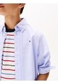 Camisa Celeste Essential De Algodón Oxford Tommy Hilfiger de Tommy Hilfiger