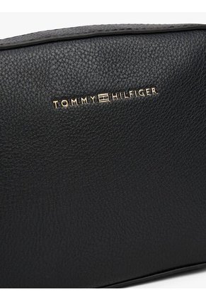 Bolso Negro Cruzado Con Logo Tommy Hilfiger