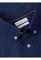 Camisa Azul Oscuro Flex Poplin De Corte Slim Tommy Hilfiger de Tommy Hilfiger