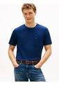 Camiseta Azul De Cuello Redondo Con Bolsillo Tommy Hilfiger de Tommy Hilfiger