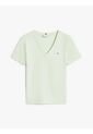 Camiseta Verde Slim Con Cuello En V Tommy Hilfiger de Tommy Hilfiger