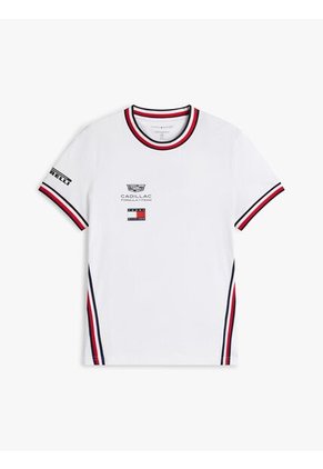 Camiseta Blanca Corta TH X Cadillac Formula 1® Team Tommy Hilfiger
