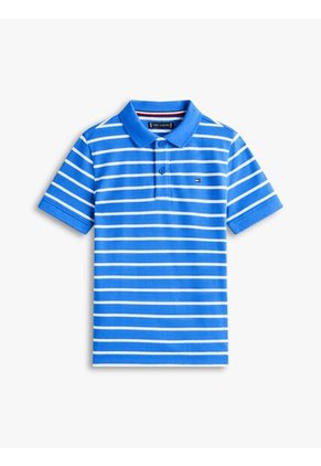 Polo Azul Con Logo Y Corte Regular Essential Tommy Hilfiger