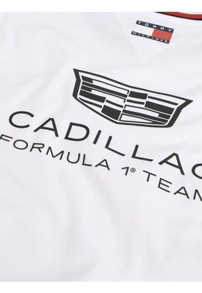 Camiseta Blanca Corta TH X Cadillac Formula 1® Team Tommy Hilfiger