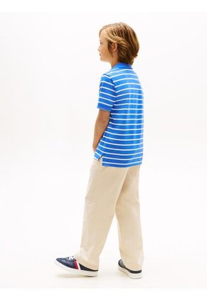 Polo Azul Con Logo Y Corte Regular Essential Tommy Hilfiger