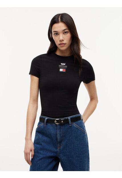 Camiseta Negra Entallada TH X Cadillac Formula 1® Team Tommy Hilfiger