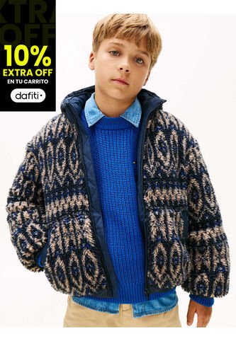 Chaqueta Multicolor Teddy Con Logo Engomado Tommy Hilfiger Tommy Hilfiger