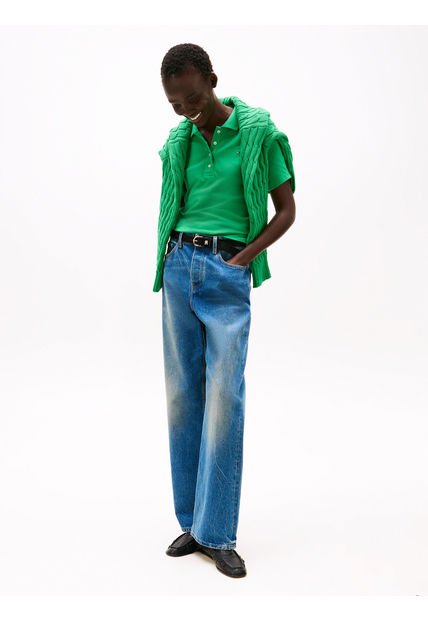 Polo Verde 1985 Collection Slim De Piqué Tommy Hilfiger