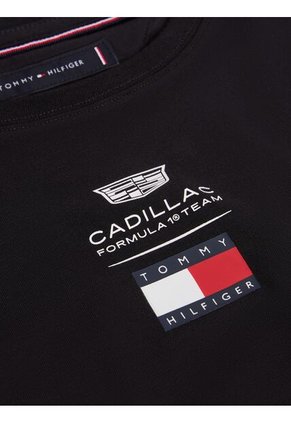 Camiseta Negra Entallada TH X Cadillac Formula 1® Team Tommy Hilfiger