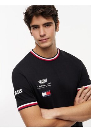 Camiseta Negra TH X Cadillac Fórmula 1® Team Tommy Hilfiger