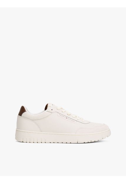Tenis Beige De Texturas Mixtas Tommy Hilfiger