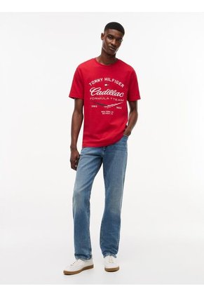 Camiseta Roja Varsity TH X Cadillac Formula 1® Team Tommy Hilfiger